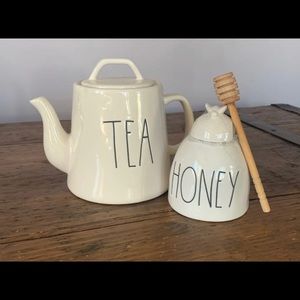 Rae Dunn hunny tea pot set new